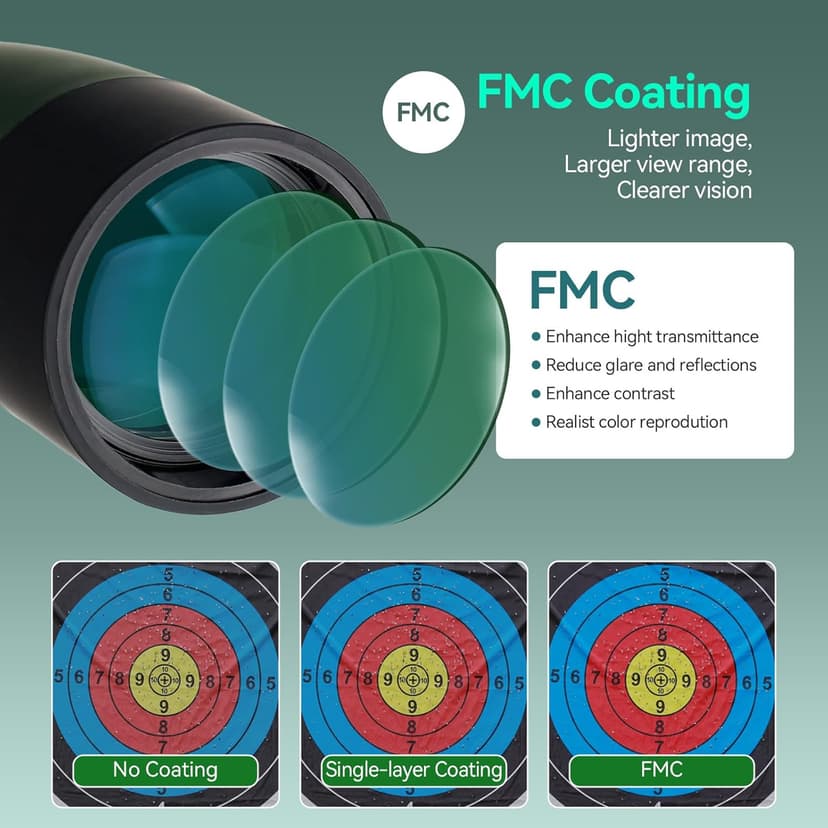 SVBONY SV28 Spotting Scopes with Tripod, Angled 25-75x70mm Spotter Scope with Phone Adapter, Waterproof Fogproof Spotting Scope for Bird Watching, Target Shooting, Wildlife Viewing