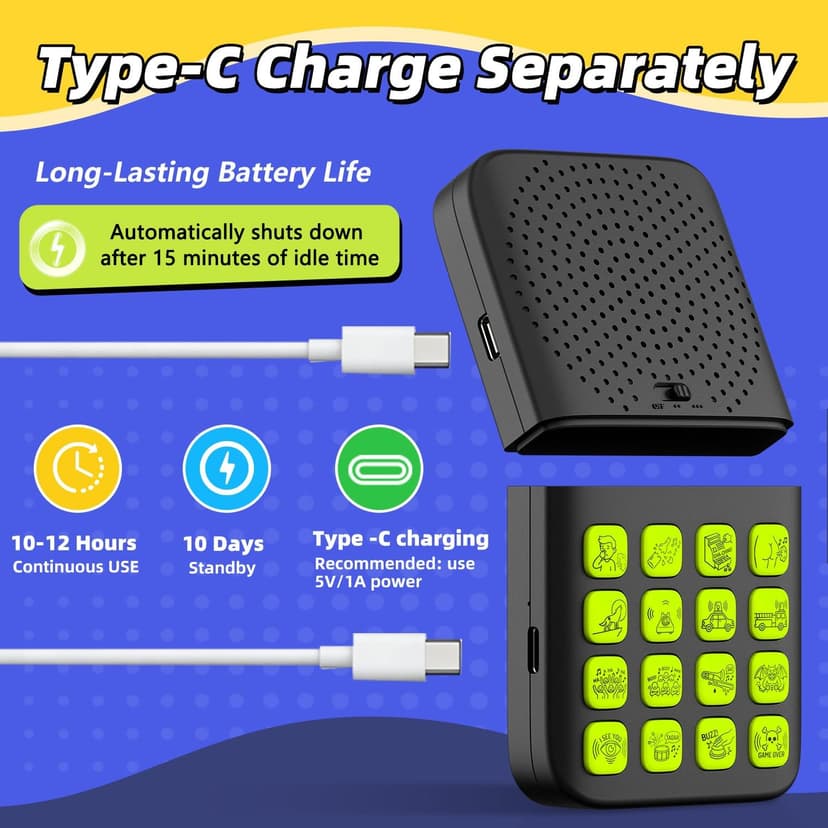 16 Sounds,Volume Adjustment,Prank Gifts Toys for Boys,Remote Fart Machine for 6 7 8 9 10 11 12 13 Year Old Boys Toys Gifts Fikami Rechargeable 2-in-1 Separable Magnetic Sound Effects Machine B0GQ411T31