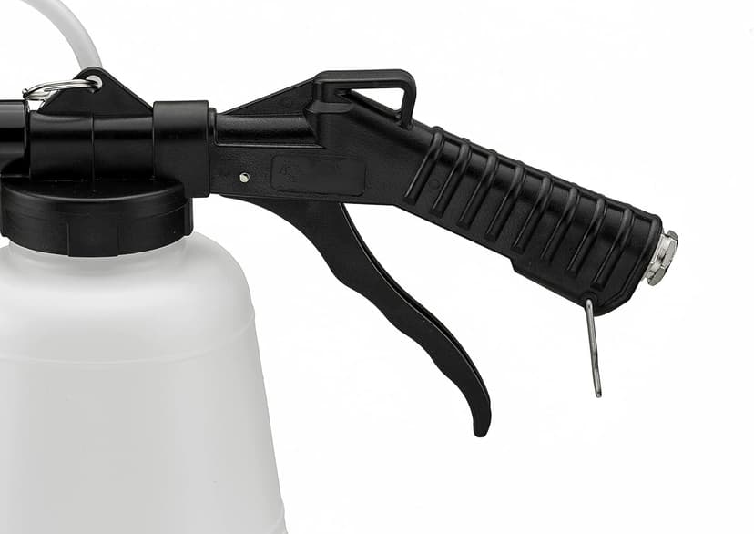 ARES 70923 - Vacuum Brake Fluid Bleeder - 1-Liter Vacuum Fluid Extractor - Hanging Hook and Locking Trigger Allows for Hands Free Operation