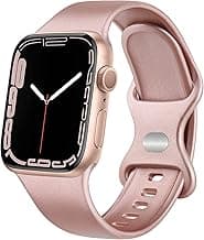 Meliya Band for Apple Watch Series 8 SE 7 6 5 4 3 2 1 45/41/40/44/38/42mm Women Men Soft Replacement Silicone Band for iWatch