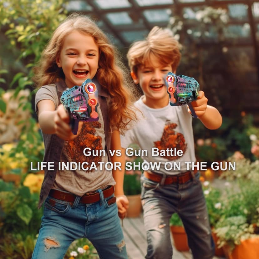 Laser Tag Set of 2, Lazer Tag Game for Kids Indoor & Outdoor Play, Gift Ideas for Kids Teens and Adults, Cool Toys for Teenage Ages 8 9 10 11 12+Year Old Boy & Girls B0C3QX5ZSX