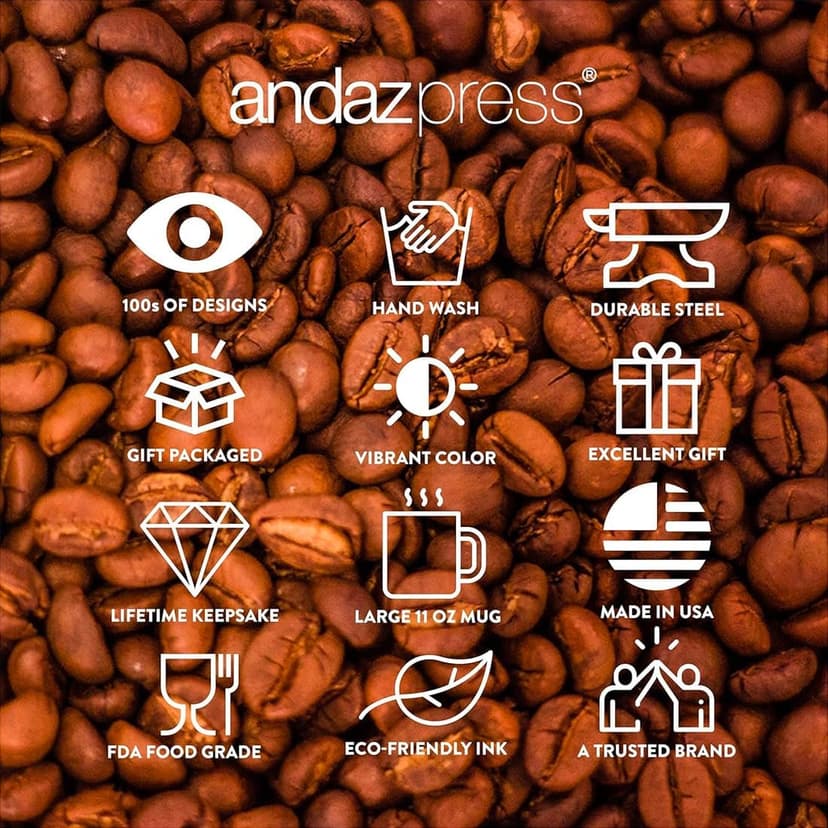 Andaz Press Funny 11oz. Stainless Steel Campfire Coffee Mug, My Favorite Daughter-in-Law Gave Me This Mug, 1-Pack, Enamel Camp Birthday Christmas Cup Father In Law Gift Mother In Law Gift B07VRQ4XHF