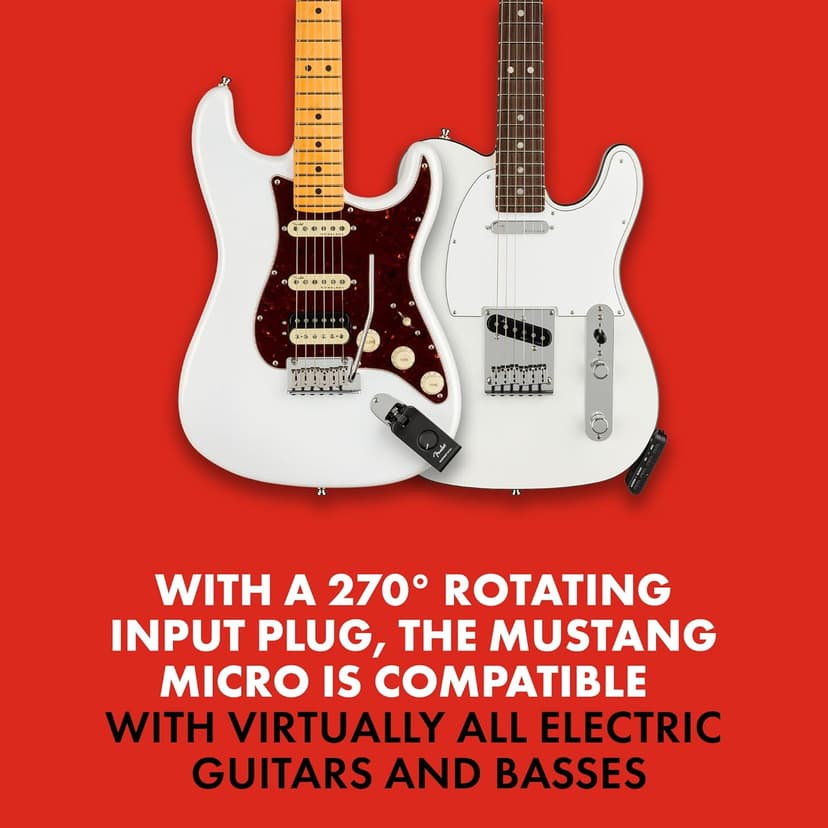 Fender Mustang Micro Headphone Amplifier, with 2-Year Warranty