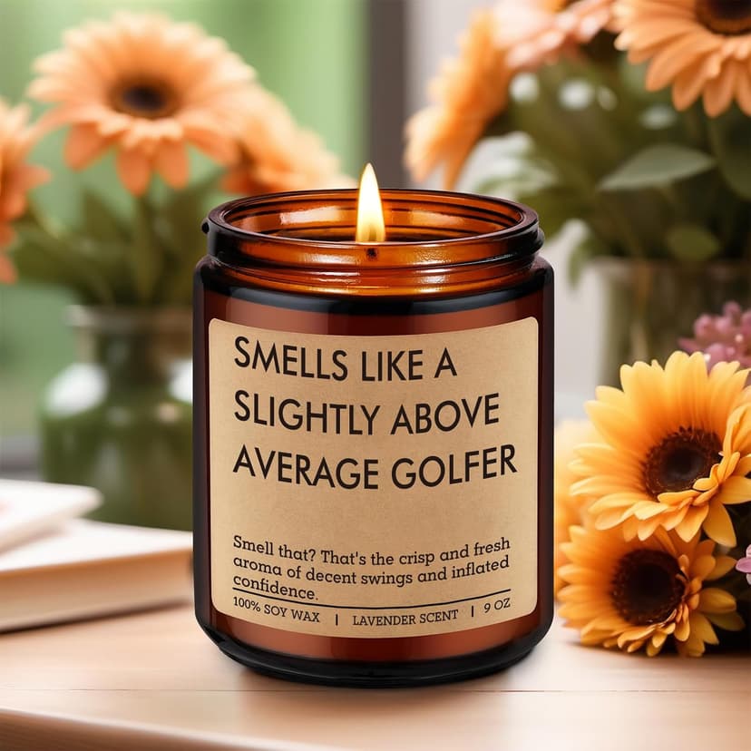 Cool Golf Themed Stuff, Golfing, Christmas, Birthday Presents for an Above Average Golfer, Dad, Boyfriend, Husband, Friend Fairy's Gift Candle, Golf Gifts for Men Him, Funny Gifts for Golfers Women B0FH6SJK5K