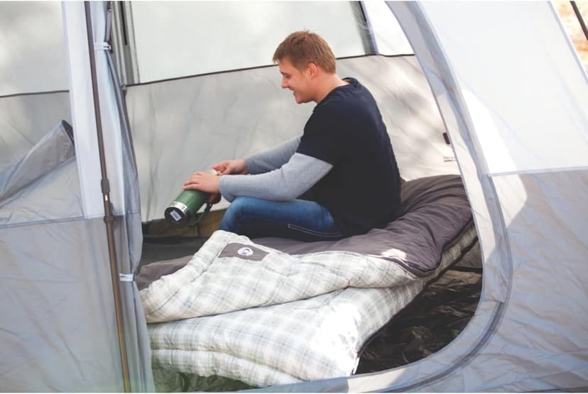 Coleman Heritage Big & Tall 10°F Flannel Sleeping Bag, XL Sleeping Bag Fits Adults up to 6ft 7in Tall, Machine Washable, Great for Camping, Hunting, Guests, & More