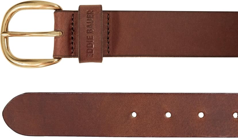 Eddie Bauer Women's Casual Leather Belts with Durable Metal Buckle