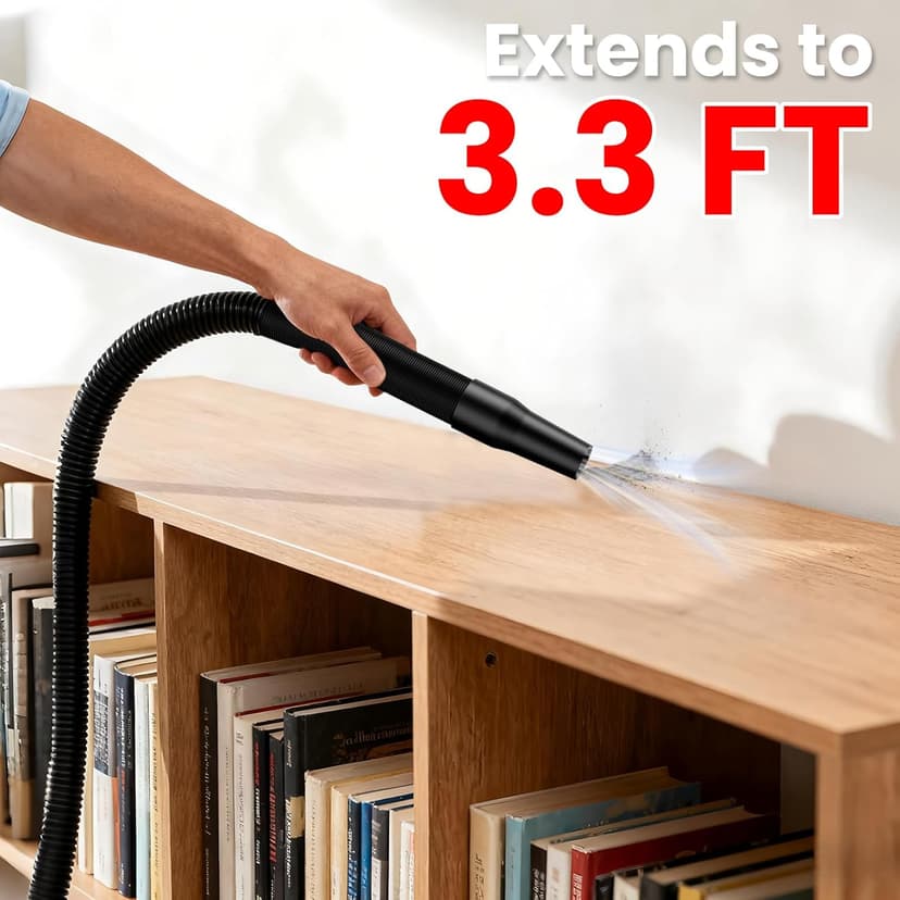 Cordless Vacuum for Miwaukee 18V Battery, 5 in 1 Lightweight Handheld Vacuum Cleaner with 500W Powerful Motor, 46 CFM Portable Hand Vacuum with Filtration HEPA for Floor, Carpet(Battery Not Included)