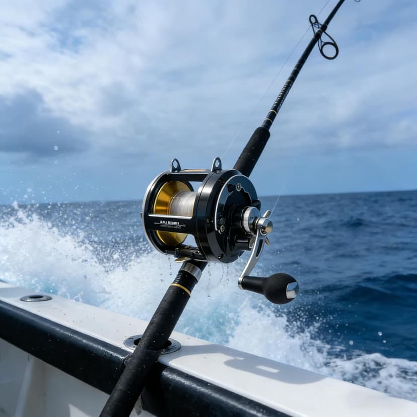 SAMOLLA Deep Sea Fishing Reels 44-66Lb Max Drag for Saltwater or Freshwater Ocean Conventional Reel Saltwater Fishing Reel for Tuna Sailfish Swordfish