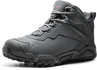 NORTIV 8 Men's Waterproof Hiking Boots, Lightweight Tactical Boots for Men, Mid Ankle Men's Hiking Boots for Trekking Trails, Outdoor Adventures Hiking