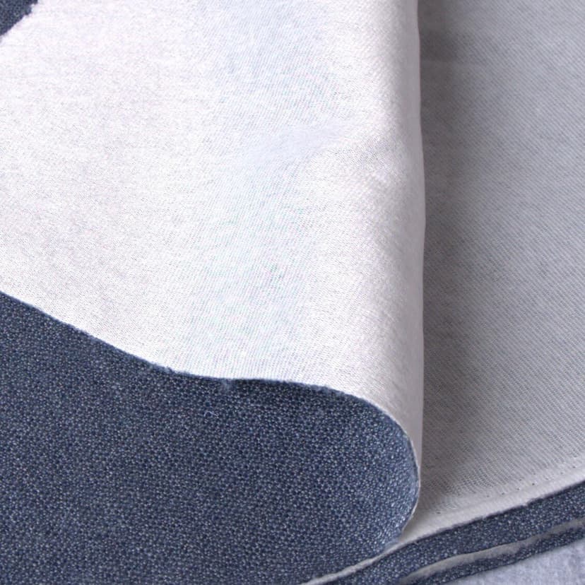 TinaKim Water-Resistant Upholstery Fabric for Sofa, Chair & Car Seat Covers - Heavy-Duty Slub Burlap Linen-Like Cloth, 54" Wide, Stain-Repellent Indoor/Outdoor Use (12 Grey Blue, 1 Yard)