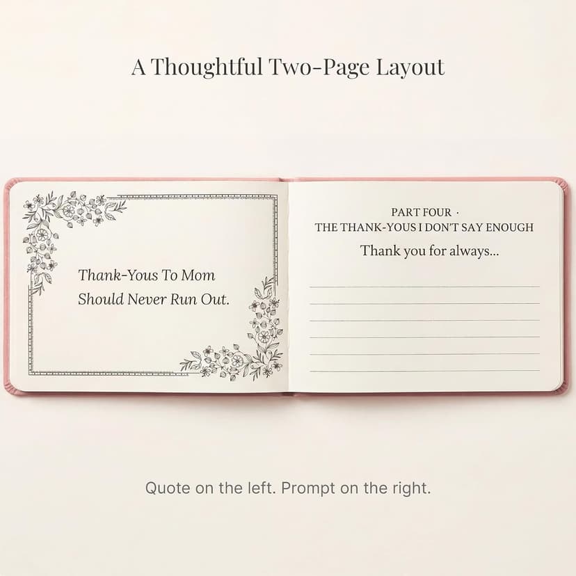 YOELOVE What I Love About Mom Leather Book – A Fill-In-The-Blank Keepsake Journal Gift for Mom Birthday Mother's Day Christmas from Daughter Son