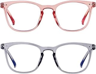 ANDWOOD Blue Light Blocking Glasses Women Men Computer Small Face Clear Bluelight Blocker Eyeglasses Frame