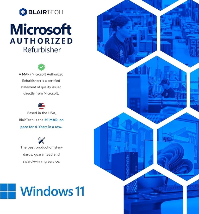 HP Windows 11 Desktop Computer | 16GB RAM + 500GB SSD | Intel i5 | 16GB RAM + 500GB SSD | 24" LCD | WiFi 6 AX200 + BT | RGB Keyboard/Mouse + Speakers | Webcam | Home or Office PC (Renewed)