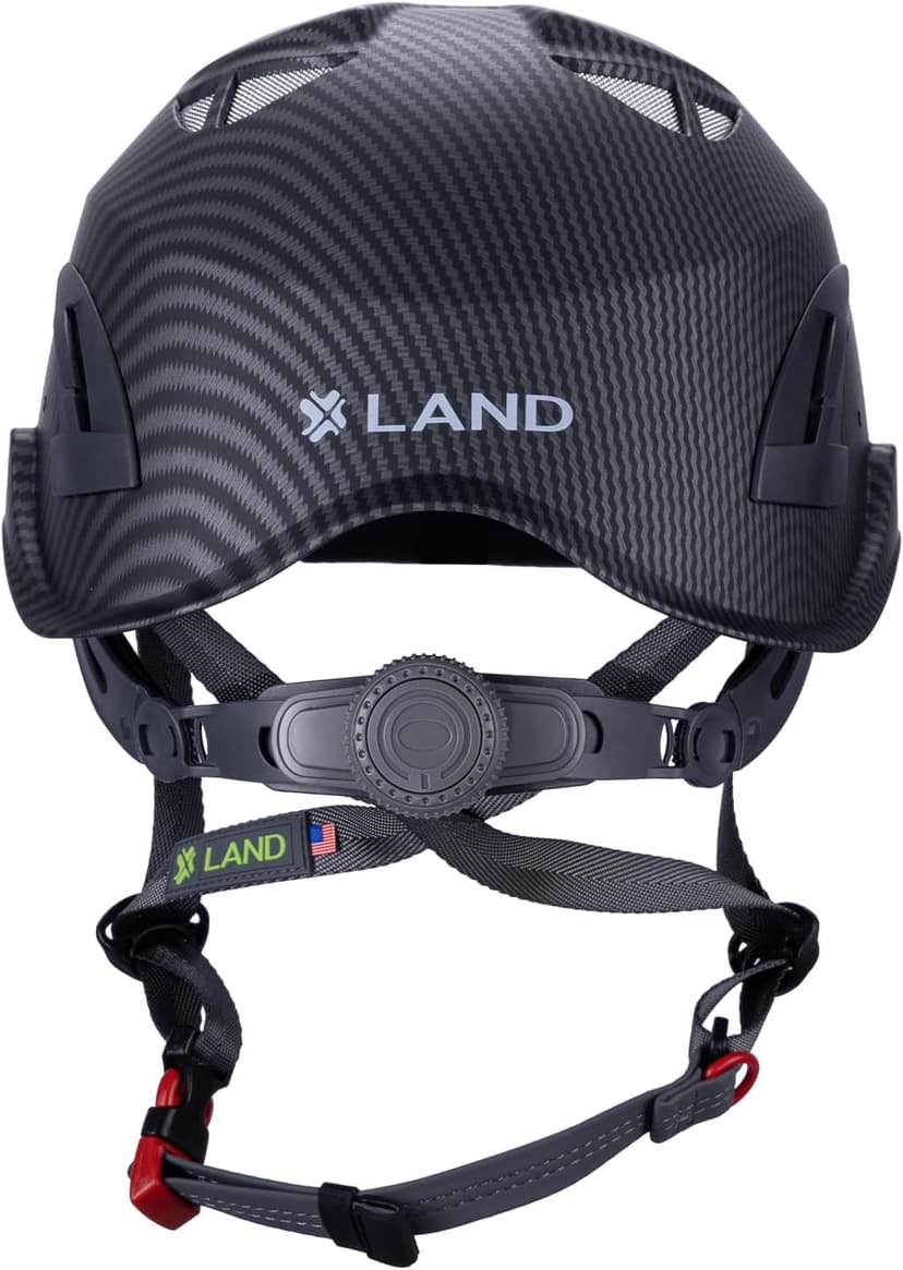 Land Helmets ClimbPro Helmet EN 12492 Vented for Rock Climbing – Durable, Lightweight Shell, Adjustable Chin Strap, Perfect for Outdoor Adventure with Universal Accessory Slots