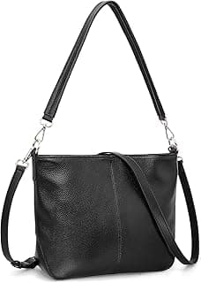 befen Genuine Leather Purse for Women Soft Crossbody Purse Hobo Bag Women's Shoulder bag Handbags with 2 Removable Straps