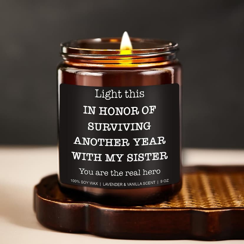 Funny Scented Candle - Brother in Law Gifts, Christmas, Stocking Stuffers, Birthday, Cool Gifts for Brother in Law, Best BIL - 9 oz Jar Candle, Soy Wax