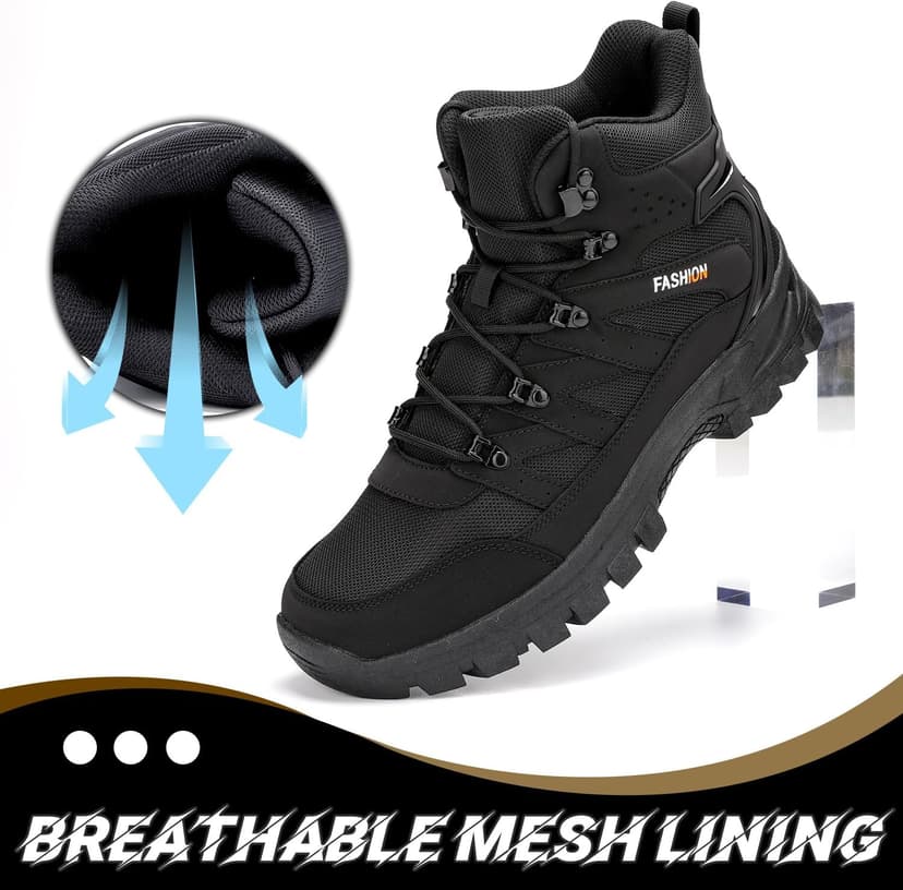 POGEPE Men's Hiking Boots Hiking Shoes,Waterproof Outdoor Trekking Backpacking Mountaineering Boots 8061