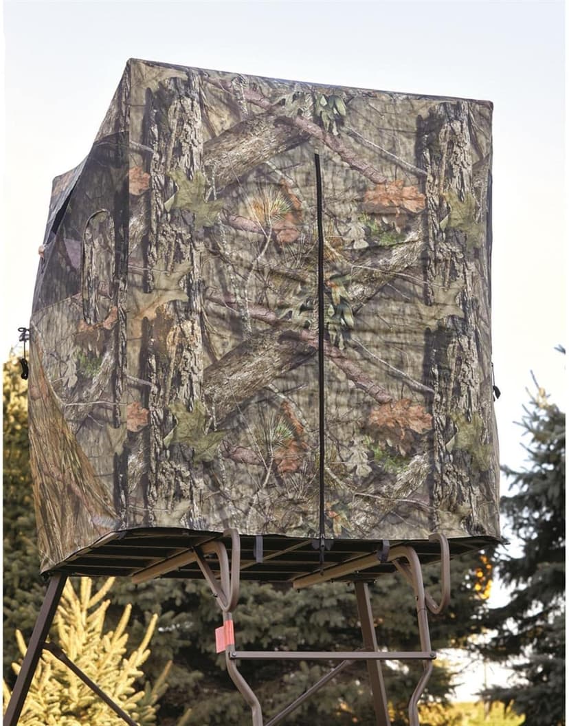 Guide Gear 6 Foot Tripod Hunting Tower Blind, 2-Man Stand Elevated, Hunting Gear Equipment Accessories, 4 by 4