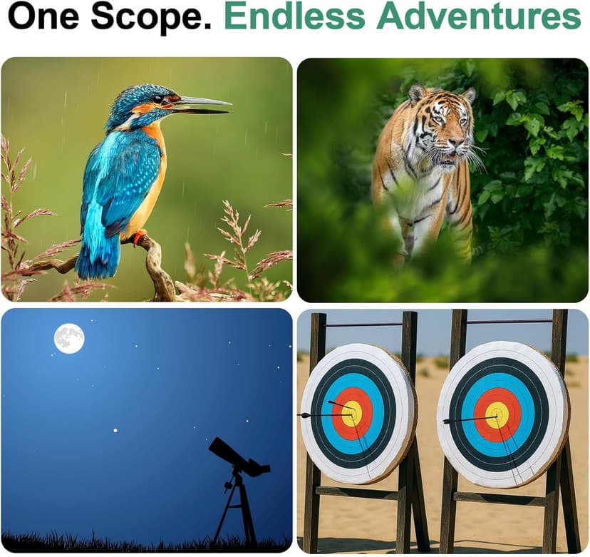 Gosky Flagship 25-75x80 Spotting Scope - Spotting Scopes with Tripod, Carrying Bag and Quick Phone Holder BAK4 Waterproof Spotter Scope for Bird Watching Target Shooting,Upgraded Version