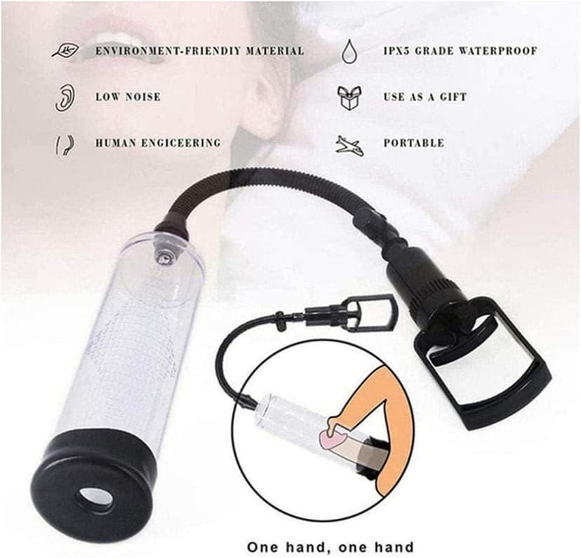 Men's Growth Pump with Strong Suction Vacuum Pump with ED Screen Powerful Electric Vacuum Pump Inch Adjustable Men's Underwear Set Training Tools to Be a Bigger Men 4104451