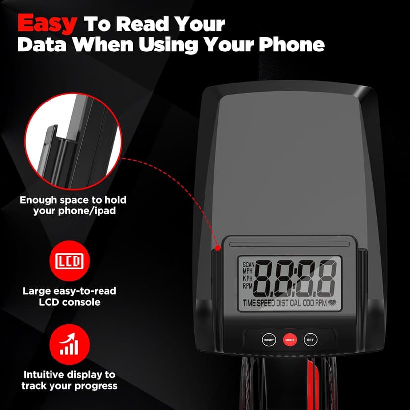 Air Bike,Air-Resistance Exercise Fan Bike With Dual Acction Handlebars for Home Cardio Workout,Adjustable Indoor Cycling Bike,330lb Weight Capacity APP Connection Customizable Monitor