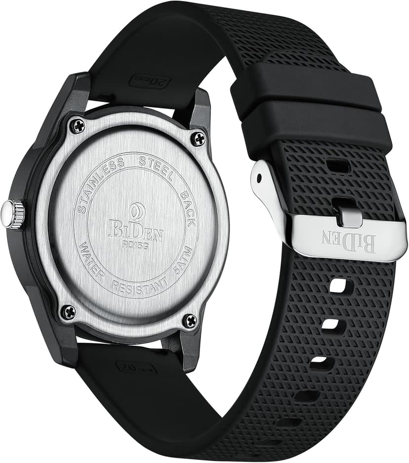 LN LENQIN Mens Watches Analog Quartz Sports Unisex 30M Waterproof Nurse Watch for Men Women Medical Professionals Military Time with Second Hand Glowing Easy to Read Dial