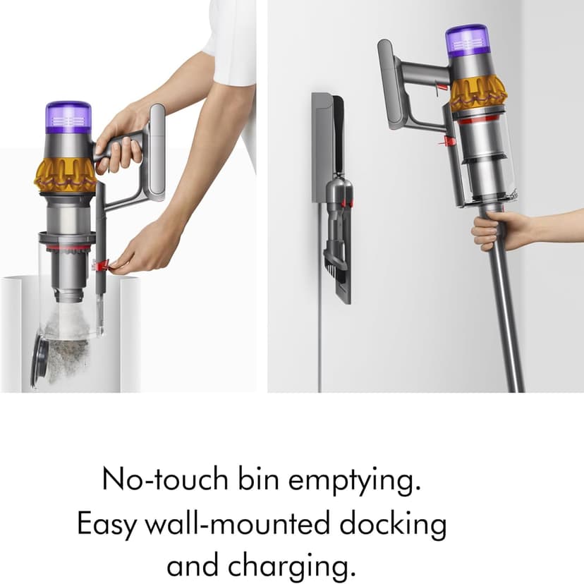Dyson V15 Detect Plus Cordless Vacuum, Illumination Reveals dust, 240AW, 3 Power Modes, Up to 60 Minutes,² Deep Cleans Hard Floors and Carpets, Detangles pet Hair, Converts to Handheld