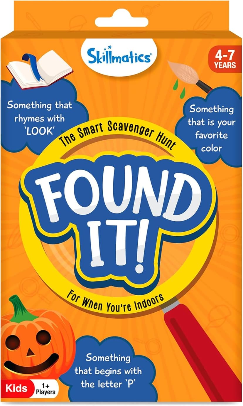 Skillmatics Scavenger Hunt Card Game - Found It, Educational Game, Perfect for Home, School, Travel, Playdates & Party Games, Gifts for Kids and Families, Screen-Free Fun for Ages 4, 5, 6, 7