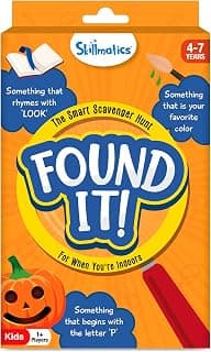 Skillmatics Scavenger Hunt Card Game - Found It, Educational Game, Perfect for Home, School, Travel, Playdates & Party Games, Gifts for Kids and Families, Screen-Free Fun for Ages 4, 5, 6, 7