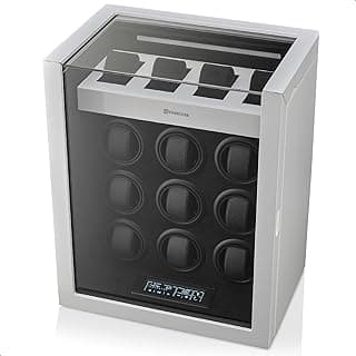 TIMECUBE 9 Watch Winder with 4 Storage Slots and Interior Light