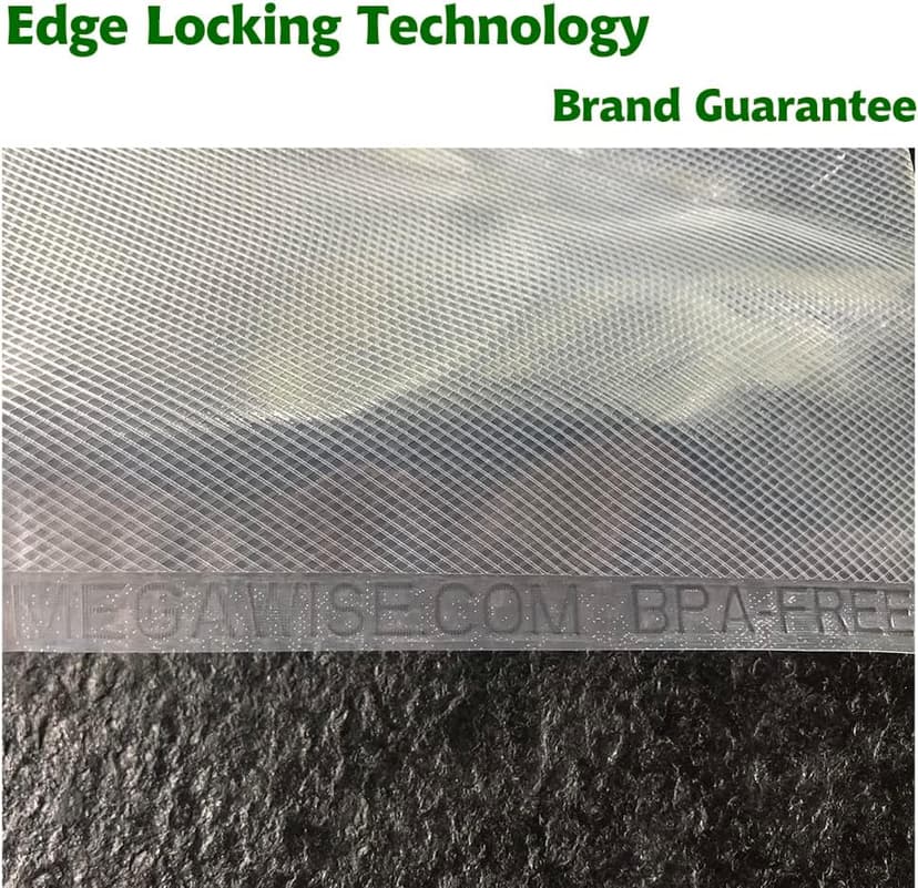 MEGAWISE Vacuum Sealer Bags (8''x 12''-110pcs) for Food Freshness Preservation, BPA Free Vacuum Storage Bags for Food or Sous Vide, Seal a Meal,Double-Sided Texture, Double Lock Freshness (110 count)