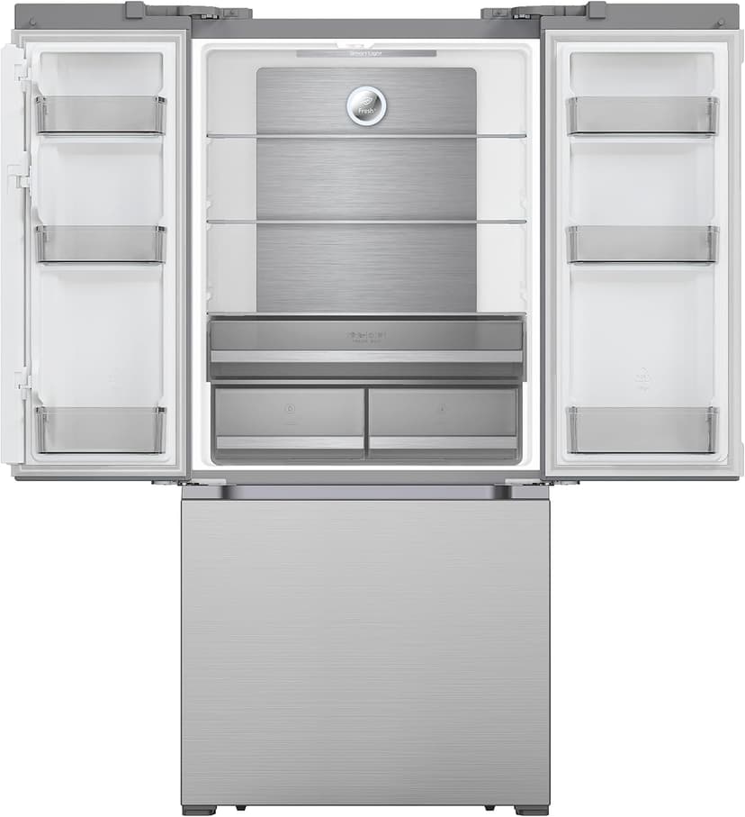 Hamilton Beach HBF1662 French Door Full Size Counter Depth Refrigerator with Freezer Drawer, 16.6 cu ft, Stainless