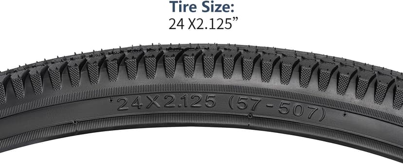 YUNSCM 24" Road Bike Tires 24X2.125/57-507 Compatible with 24 x 2.125 Bike Bicycle Tires (Y-789)