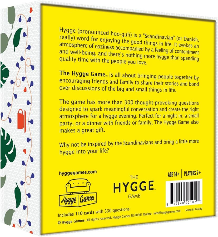 The Hygge Game - Cozy Conversation In Pleasant Company Multicolored, White,14 years B0778X7GNL