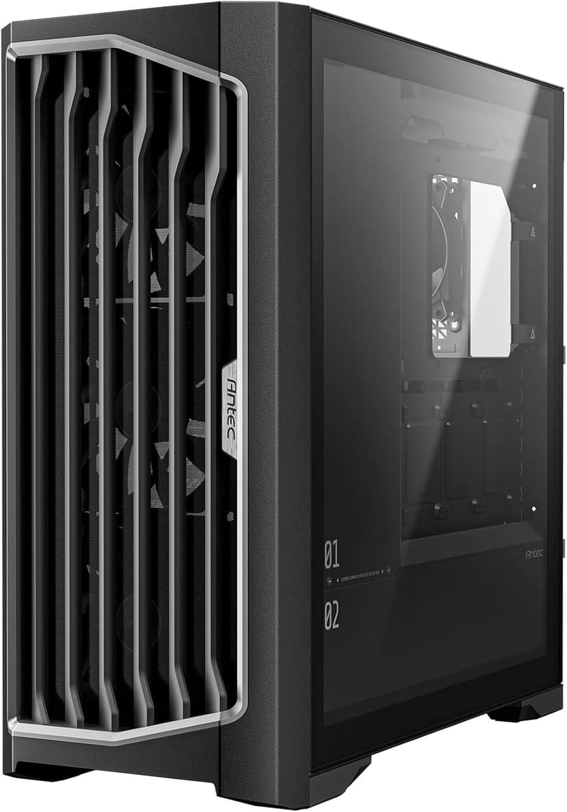 Antec Performance 1 FT, Full Tower, RTX40 Fully Compatible, Temp Display, 4 x Storm T3 PWM Fans, Type-C, Dual TG Side Panels, Removable Top Bracket, High Airflow Mesh Front Panel, E-ATX PC Gaming Case
