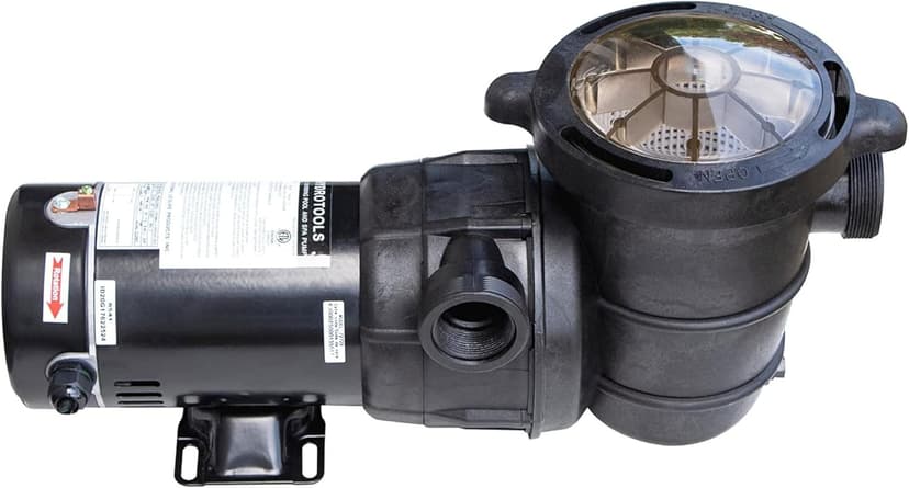 SWIMLINE HYDROTOOLS Variable Dual Speed Swimming Pool Pump For Above Ground Pools | 1.5 HP, Horizontal Discharge 5820 GPH Filter Pumps | 115 V, Powerful Flow W/ Strainer Basket, DOE Certified