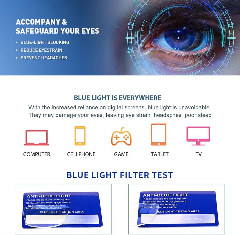 Henotin 3-Pack Blue Light Blocking Reading Glasses,Spring Hinge Computer Readers for Men Women,Anti UV Ray Filter Eyeglasses (3 Mixed Color, 2.75)