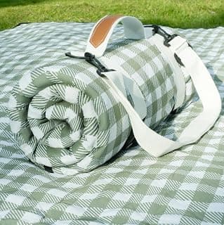 Genovega Waterproof Picnic Blanket Beach Outdoor Camping Mat Rug Extra Large Foldable Cute Big Travel Essential Accessories Gift Park Patio Lawn Garden Grass Play Music Festival Concert Must Have B0FC2HQHQ4