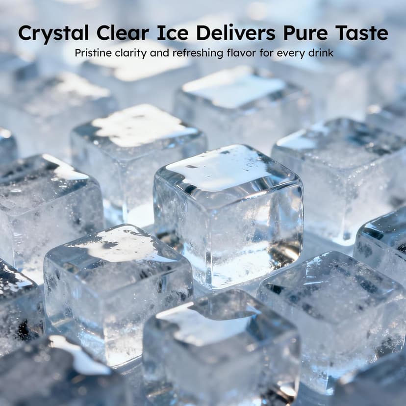Commercial Ice Maker Machine, 680LBS/24H Ice Production with 560LBS Storage Bin, Industrial Ice Machine with Self-Cleaning, 12 Adjustable Ice Thickness Levels, Stainless Steel