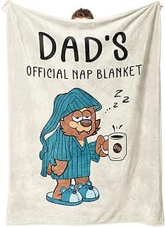 SteadStyle Dad Gifts from Daughter or Son, Dad Birthday Gifts Blanket, Father Gift for Father's Day, Christmas, Thanksgiving, Fluffy Blanket for Daddy, 60'' x 50'' (Beige)