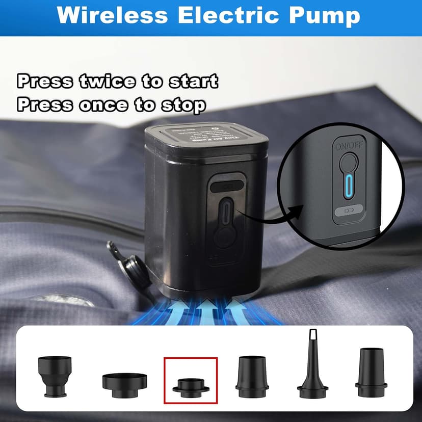 Vacuum Bags for Travel with Electric Pump,34L Waterproof Compression Bags for Carry On Suitcases and Backpack for Air Travel Vacation Camping Boating Outdoor Sports 2 Pack