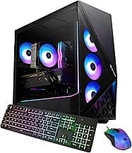 iBUYPOWER Slate Gaming PC Desktop Intel Core Ultra 7 265F CPU, NVIDIA GeForce RTX 5060 8GB GPU, 32GB DDR5 RGB 5200MHz RAM, 1TB NVMe SSD, Windows 11 Home, Computer w/Keyboard and Mouse - SBI7N5603