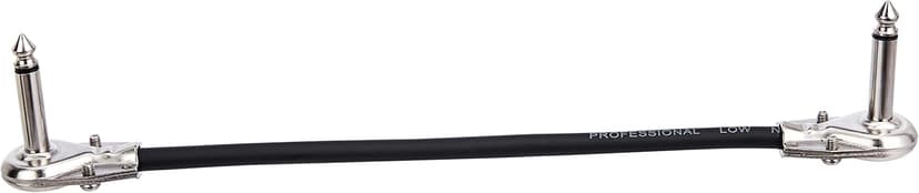 Amazon Basics 1/4 Inch Guitar Patch Auxiliary Cable, 6 in, 6-Pack, Black