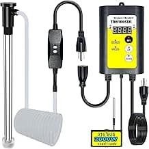 2000W Bathtub Heater | Pool Heater for Above Ground Pools, Portable Extra Baptistry Heaters for Baptismal Water Warmer, Inflatable Hot Tubs Warmer -120V Immersion Water Heaters for Bathtub