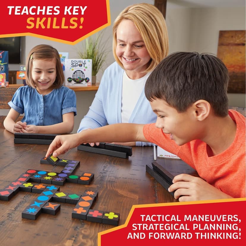 Qwirkle Board Game - Strategy Game for 2-4 Players Ages 6+ - Deluxe with Trays