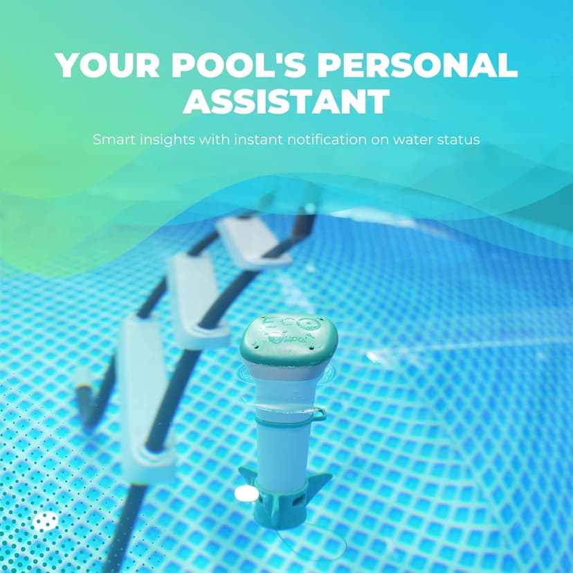 iopool Smart Water Monitor - Works for Chlorine & Bromine Pools, Hot Tubs, & Swim Spas - Gives Precise Dosage recommendations.
