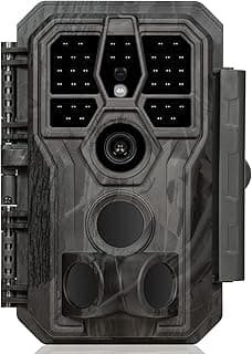 GardePro E5S Trail Camera (Non-Cellular, Non-WiFi), 64MP Photo & 1296P HD Video, 0.1s Trigger, 100ft No-Glow Night Vision, Motion Activated Wildlife Camera