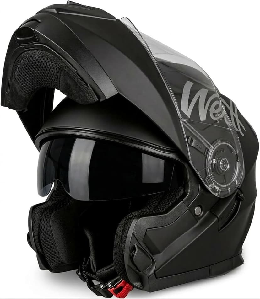 Westt Modular Motorcycle Helmet - DOT Approved - Full Face Flip Up, Internal Sun Visor for Men Women (Street Bike, ATV, Snowmobile)