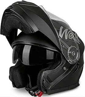 Westt Modular Motorcycle Helmet - DOT Approved - Full Face Flip Up, Internal Sun Visor for Men Women (Street Bike, ATV, Snowmobile)