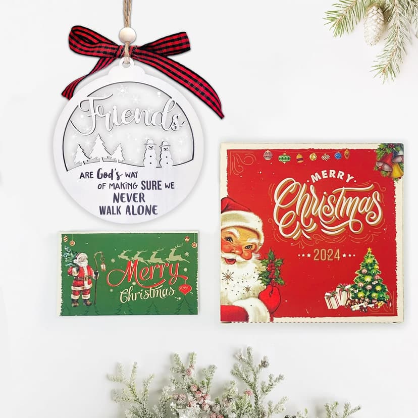 2 Layered Friendship Ornament For Women Friends, Christmas Ornaments 2026, Frienship Gifts Friendship Ornament, Christmas Friends Gift for Women B0DH4V9P1K